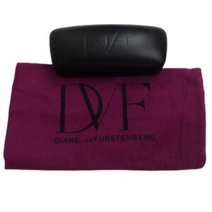 Diane Von Furstenberg DVF Eyeglass Case & Dust Bag Cover